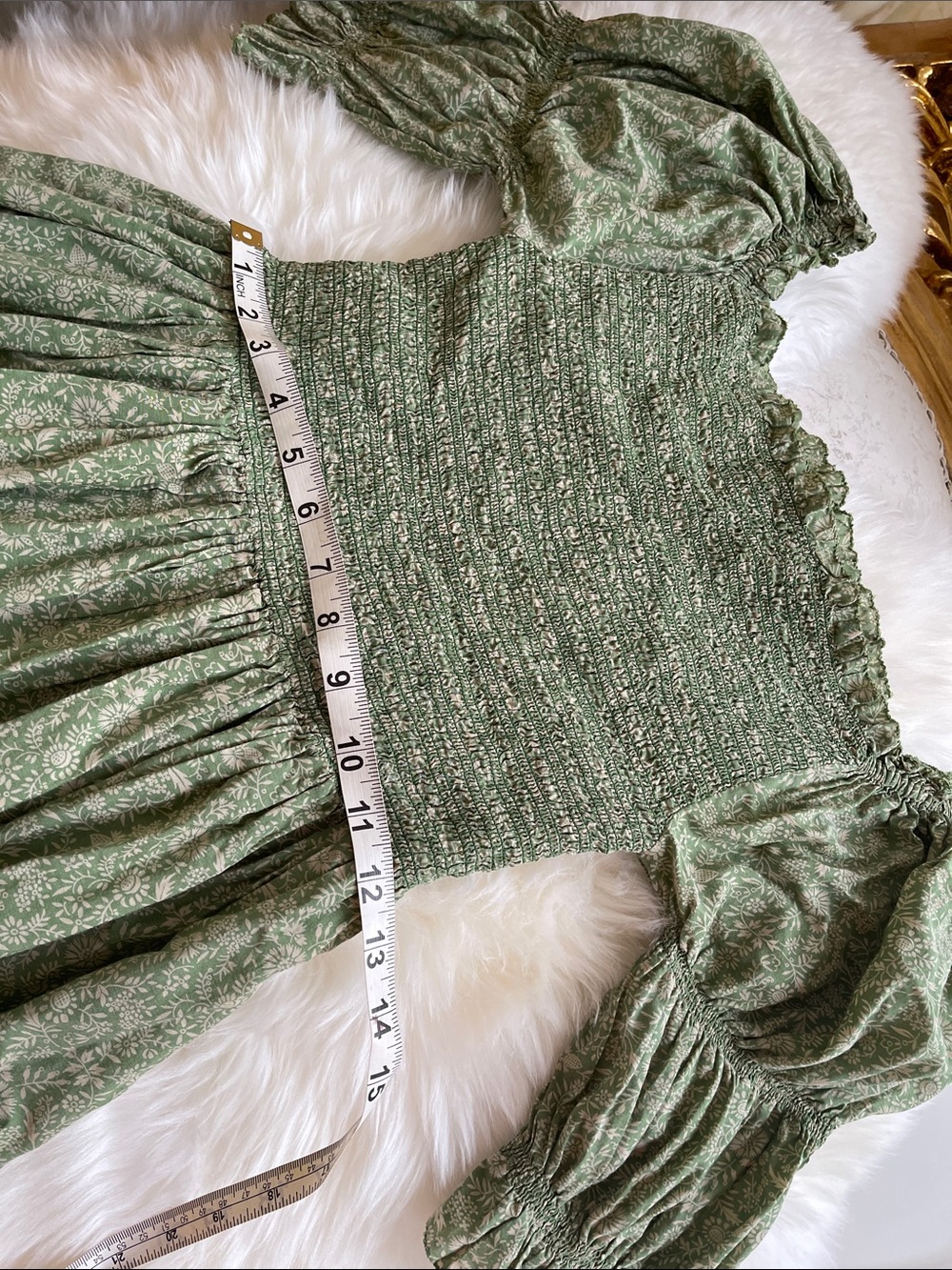 Doen Olive Green Floral Maxi Dress - Picture 7 of 10